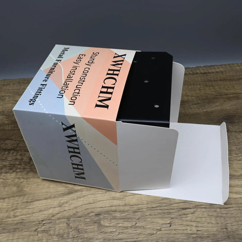 Heavy Duty Steel 4x4 Workbench Bracket Kit packaging with partially visible steel bracket on wooden surface