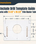 Dimensions of Heavy Duty Folding Router Table Stand With Adjustable Height Workstation Base For Trim Routers.