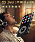 Man enjoying music with 64GB MP3 Player With 2.4 Inch Screen And Built In Speaker Bluetooth Hi Fi Sound Expandable To 192GB