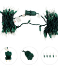 Make Your Holiday Lit With A 35 Count Clear Extra Bright Mini Christmas Lights Set, Eight And A Half Foot Length.