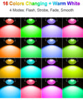 16 color options for 12W RGB Low Voltage Landscape Lights Kit With Dimmable Color Changing Outdoor Spotlights IP66 Waterproof