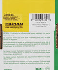 Rear packaging view of hex head sleeve anchor box showing minimum embedment, barcode, and manufacturer details.