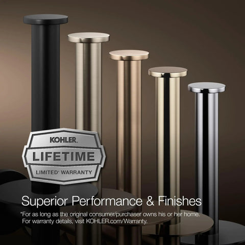 Parallel Vertical Toilet Tissue Holder Wall Mount Modern Bathroom Accessory in various metal finishes