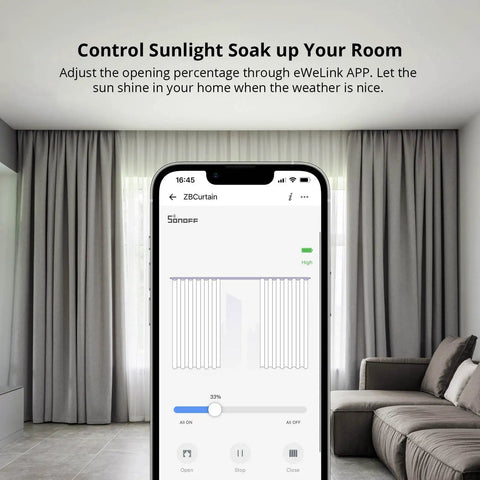 No Sweat Install Zigbee Smart Curtain Motor And Heavy Duty Electric Curtain Driver for home automation control via app.