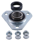 Bearing And Flangette Replacement Kit For Troy Bilt Tomahawk Chippers With Fasteners Includes 1762621 97130 97132 9077 And 97132MA Replaces 1908317 Durable Replacement Parts featuring metal flangette and bolts