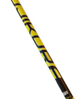 Pro 71 XLR8 Shaft With X Flex Construction Featuring Integrated Tech for fast club head speeds, showcasing stylish design.
