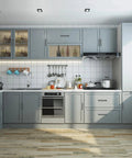 Modern kitchen with 10 Pack Matte Dark Gunmetal Gray Modern Cabinet Pulls With 5 Inch Center To Center 128mm Timeless Drawer Pulls