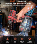 Badass Lightweight 110V Handheld Arc Welder Delivers Knockout 200A IGBT Power With An Easy LCD Screen And Three Killer Modes for DIY welding.