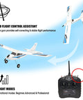 RC Seaplane Trainer With Floats Included, 2.4 GHz 1.2m aircraft with remote control and stable taildragger gear shown.