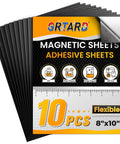 Pack of 8 By 10 Inch Magnetic Sheets With Adhesive Backing 10 Pack Cuttable Magnetic Sheets For Crafts Photos And DIY Stickers Strong Hold On Metal Surfaces Today.