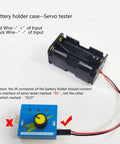 4 Cell AA Battery Holder Case With JR Connector 2P Black Red Wire For RC Models Power Up Servo Tester setup diagram.