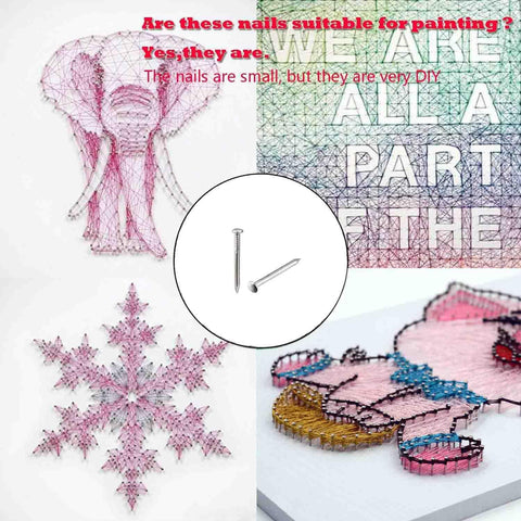 Badass Tiny Decorative Mini Nails For Sweet DIY Upgrades And Vintage Drawer Fixes Two Hundred Pack Flat Head Tin Tacks Perfect For String Art And Totally Rad Handmade Creations With Silver Shine