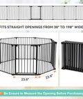 Ultra Wide Baby Gate And Pet Gate For Stairs And Doorways, 198 Inch Opening, 30 Inch Tall, 3 In 1 Play Yard in hexagonal configuration