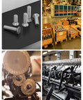Industrial hardware components and machinery in a factory environment, showcasing various equipment and settings.