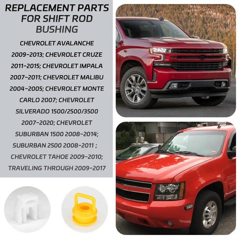 Shifter Cable Bushing Kit For GM Vehicles Transmission Shift Linkage Bushing Replacement Set Compatible With Chevy Silverado