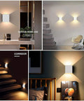 Dimmable Wall Sconce Set Of 2 Plug In LED Wall Lamps 12W Acrylic Modern Lighting for living room and bedroom, warm white glow