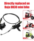 Next Gen Mini Bike Hydraulic Brake Kit For 97cc And 98cc Mini Bikes Fits Baja Doodle Bug DB30 Blitz Racer Dirt Bug Predator 79cc 2.8hp Minibike Parts With Master Cylinder Caliper Pads Assembly