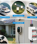 DC1000V 2 Pole 32A Solar Disconnect Switch With IP65 Waterproof DIN Rail Mount Distribution Box for safe overload protection