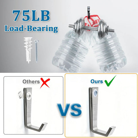 Comparison showing 140 Piece Self Drilling Drywall Anchors And Screws Kit For Hanging Shelves Picture Frames Curtains No Pre Drilling Required Plastic Drywall Anchors With Galvanized Screws Built From Durable Nylon And Fiberglass For Strength And Longevity For Heavy holding weight vs inferior product