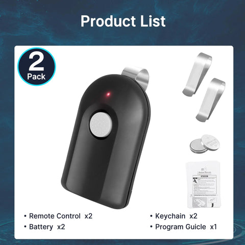 2 Pack 390MHz Intellicode Garage Door Opener Remote Replacement Compatible With ACSCTG Type 1 Type 2 GIT 1 1 Button
