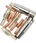 Pro Grade TIG Welding Nozzles And Collets Kit For 15AK Torch With High Conductivity Copper Tips And Holders