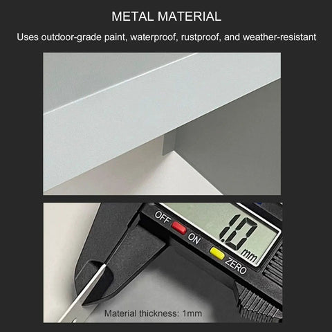 All Weather Steel Awning EV Charger Cover Wall Mount Shield For Universal Outdoor Electric Vehicle Stations with 1mm metal thickness.