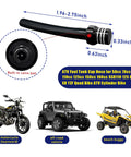 2 Pack Aluminum Breather Valve Kit For Gas Tank Cap And One Way Vent Tube CNC Machined Vent Valve Universal Fit For ATV
