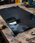Neoprene Rubber Sheet For Gaskets And Weather Stripping Pipe Sealing Pads And Buffers DIY Crafts Floor And Surface Protection Oil And Water Resistant Gasket Material Flexible Durable Sheet 12x11 in on workbench