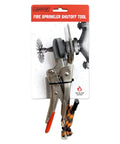 Emergency Fire Sprinkler Shutoff Wrench packaged for leak control, made of durable metal for commercial use, effective for multiple head types.
