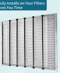 Two Pack 201 Replacement Air Filter For Aprilaire 2200 2250 And Space Gard 2200, MERV 10 Furnace Filter, 20x25x6 side view