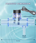 Flow Switch Replacement Part 2560 040 For Hot Tubs Fixes FLO FL1 FL2 Errors With No Sweat Install Reliable Spa Water Flow Sensor Replacement To Get Your Soaking Sessions Back On Track. clear tee flow switch, 60in cable, 4.9in wide