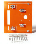 Pro Grade Aluminum Circular Saw Base Plate And Router Table Insert with quick-release clamps and true north scale markings.