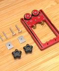 Badass One Way Bearing Stock Roller For Table Saw And Router Woodshop Kickback Blocker Slick Forward Feed Glide Heavy Duty parts on wooden surface