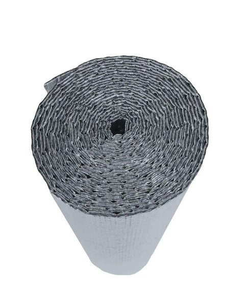 Double Sided Reflective Aluminum Foil Insulation Roll For Heat Shield And Radiant Barrier, 16 Inch By 25 Foot, rolled view