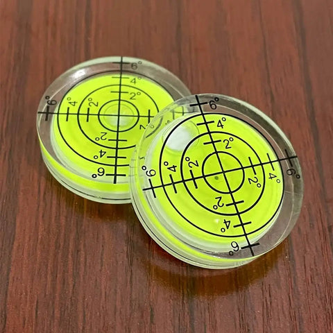 Six Piece Compact Circular Bubble Spirit Level Kit For Your Rig And Camper 32mm Standard Gauge Hella Accurate Readings No Sweat Setup For Travel Trailers Camera Tripods And Record Players