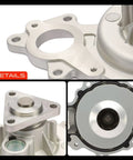 Solid Engine Water Pump Drop In Ready Coolant Pump For Ford F150 And Expedition 3.5L V6 Hybrid close-up view highlighting details.