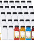 30 Pack 8oz Clear Plastic Bottles With Leak Proof Caps For Juices Smoothies Milk And Other Drinks Food Grade PET Recyclable Bulk Containers