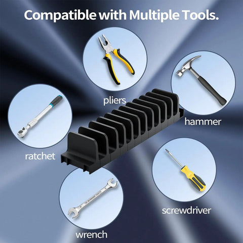 44 Piece Plier Organizer Set For Toolboxes And Drawers Modular Holder System With 20 Large Slots And 22 Small Slots Black Finish tools