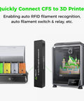 Multi Color Filament System CFS Upgrade Kit For K1 SE K1C And K1 Max 3D Printers with RFID filament recognition setup.
