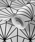 Top Shelf Black And White Pvc Free Type Ii Professional Wallpaper With Fresh Matte Linen Texture, 2x27 roll, geometric pattern for modern interiors.