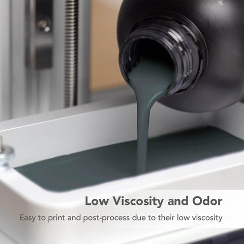 Top Shelf Graphite 3D Printing Resin Designed For 9K And 12K Ultra High Resolution Printers 405 Nm Uv Curing Photopolymer With Minimal Shrinkage Super Crisp Details And Butter Smooth Surface Finish In One Kilogram Pack
