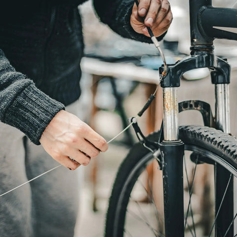 Installing Universal All In One Bicycle Brake And Shifter Cable Housing Kit 5mm Diameter For Road And Mountain Bikes