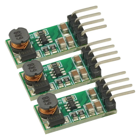 Three Pack DC DC Step Up Boost Converter Module 3.3V 3.7V 5V 6V To 12V Input 3V To 6V Output 12V Voltage Regulator Booster