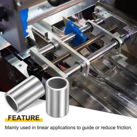 Hella Durable 8 Pack Sleeve Bearings 20mm Bore 26mm OD X 15mm Length Self Lubricating Sintered Iron Bushings shown in machine operation.