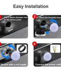 Step-by-step installation guide for 24V DC Industrial Warning Light With Buzzer, 3 Color Single Layer LED Signal Tower.
