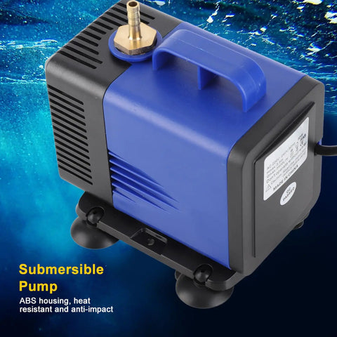 Heavy Duty Submersible Pump With ABS Housing For CNC Spindle Motor Water Cooling 220V CN Plug 3.5m Cable And 3.5m Hose