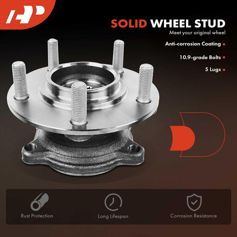 Rear Wheel Bearing And Hub Assembly For Mitsubishi Outlander 2007 2012 Outlander Sport 2011 2012 Lancer 2008 2015 5 Lug Compatible