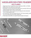 Wiggler And Center Finder Kit With Case For Shop Pros And Home Shops Featuring Ball Contact 828B Disc Contact 828C Offset Indicator Holder 828D And PT09186 Attachments S828HZ displayed with attachments in a case