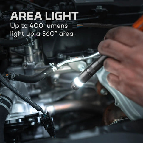 Inspector 500 Plus Flex Pen Light With 500 Lumens Eight Light Modes Rechargeable LED Flashlight illuminating engine