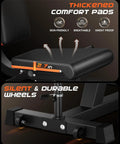 All In One Adjustable Leg Extension And Curl Machine With 700 Lb Capacity featuring thickened comfort pads and silent wheels